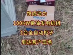 100KW东方红全自动柴油发电机组到货安微工地
